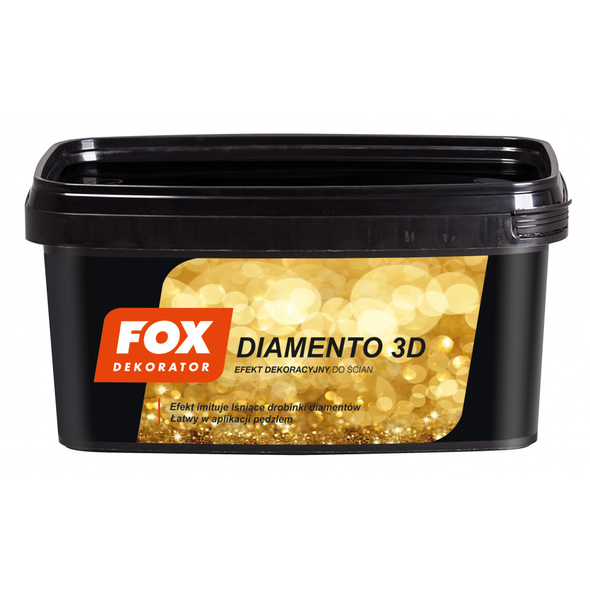 Vopsea structurată  Fox Diamento 3D 1L Mars