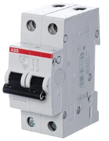Автоматический выключатель SH202L-C 2P 4.5Ka ABB 16A 7945