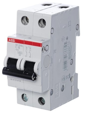 Întrerupător automat SH202L-C 2P 4.5Ka ABB 16A 7945