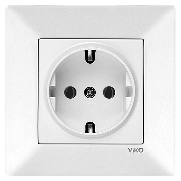 Priză Viko Meridian 16A alb 976008