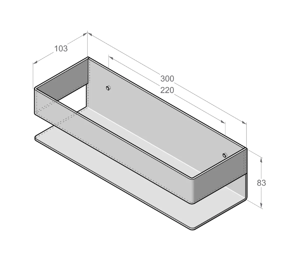 Raft Daske Skandi  ADH SH/SK-1147W-A alb