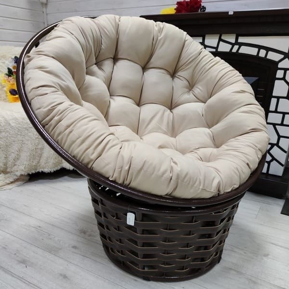 Canapea Papasan cafeniu