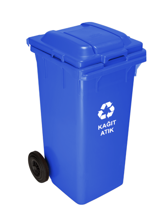 Coș pentru gunoi 240 l albastru
