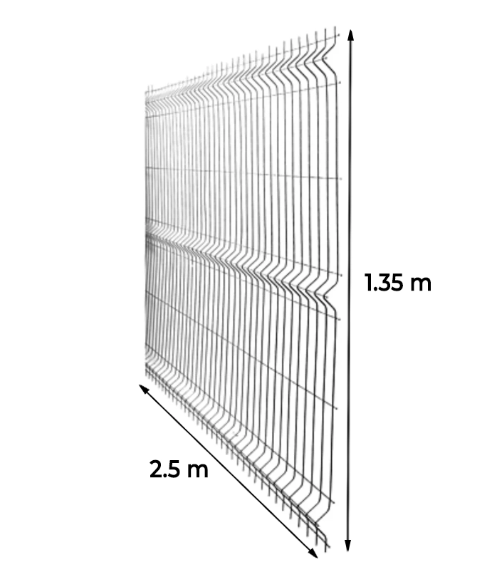Eurogard H-1.35m D-3.3mm L-2.50m