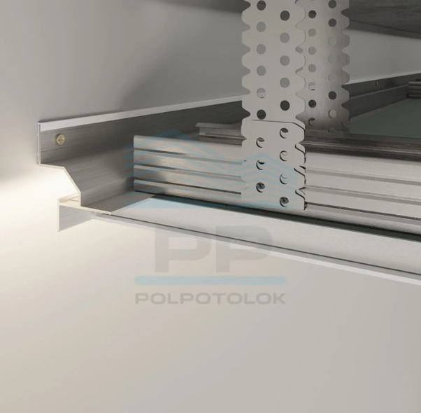 Profil tip ascuns din aluminiu AST12B PP 2500mm