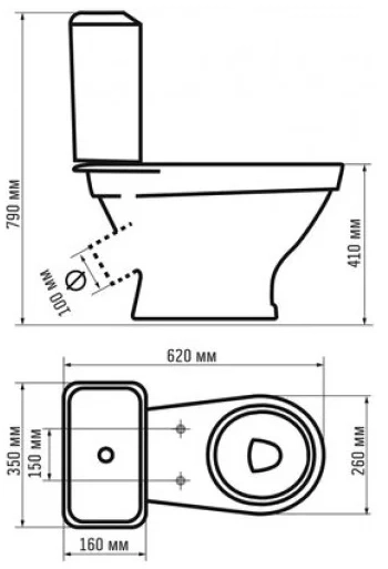 Напольный унитаз Gesso W102 Home de luxe 