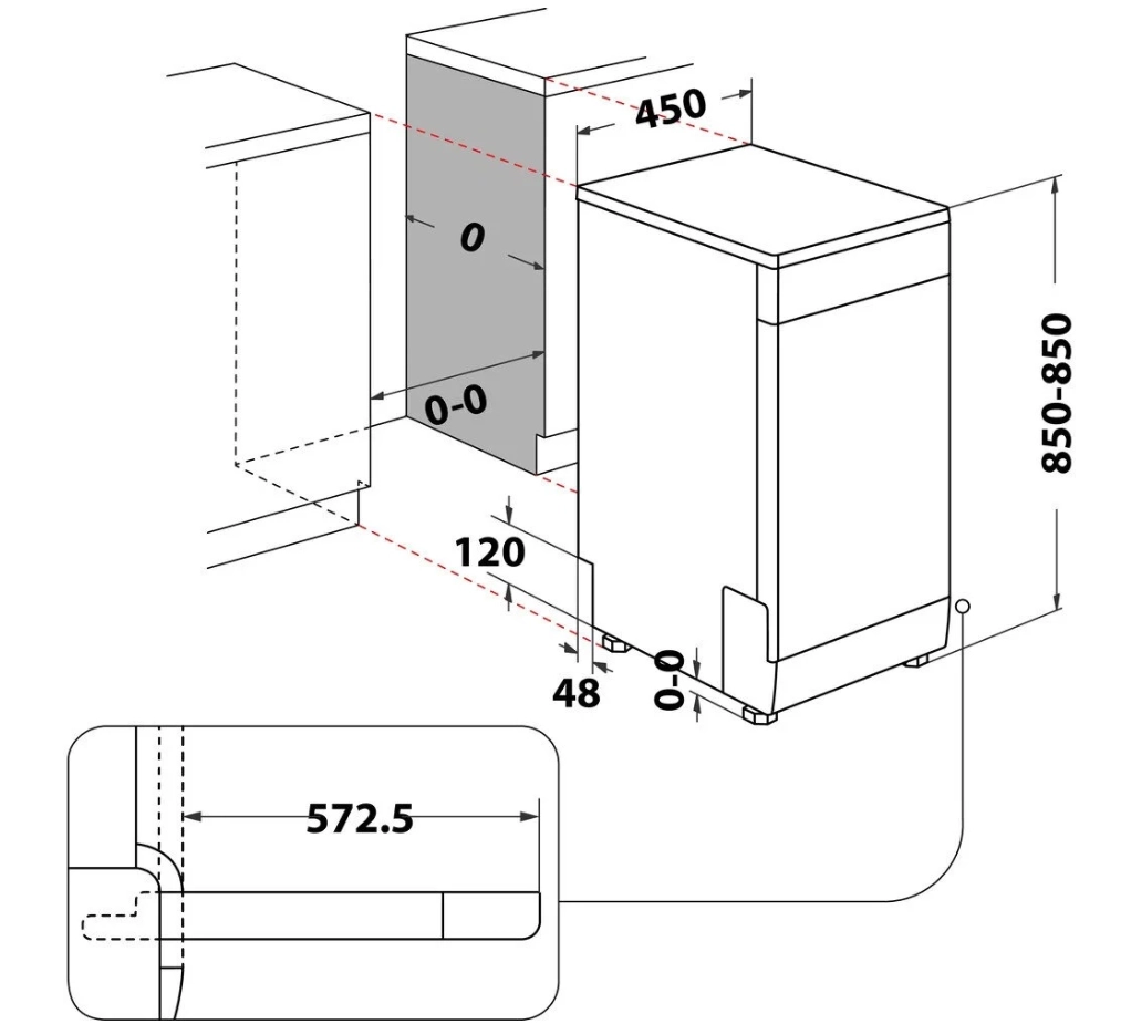 Mașină de spălat vesela  Indesit DF9E1B10 