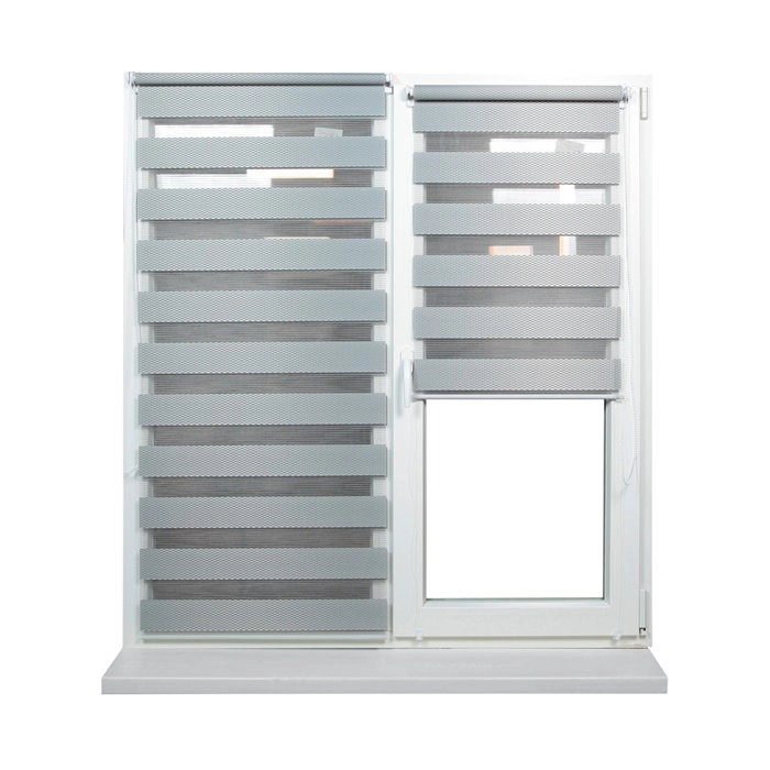 Jaluzele Zi-Noapte RATTAN Gri 0.50x1.70m