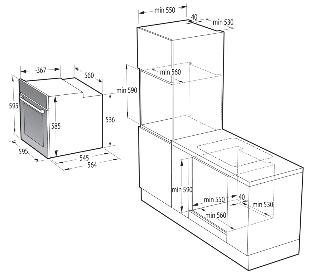 Электрический духовой шкаф Gorenje  BO6735E02X