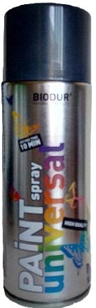 Спрей краска Biodur 400ml тёмно-серый 7024